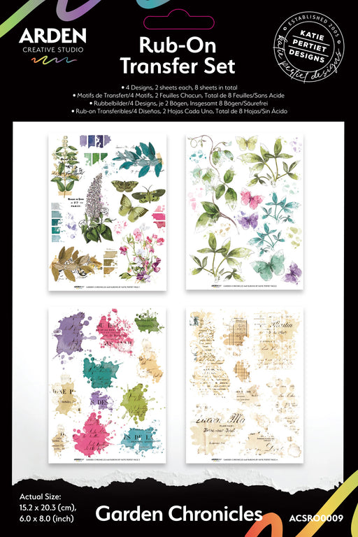 Arden Creative Studio Garden Chronicles - Rub-On Transfer Set