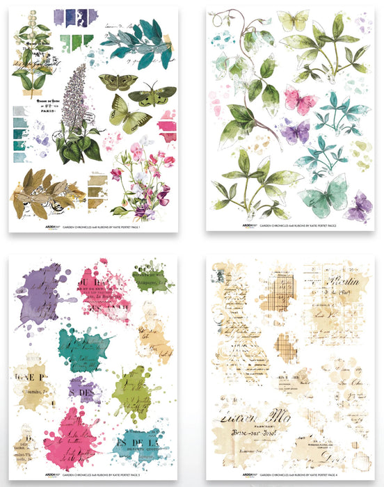 Arden Creative Studio Garden Chronicles - Rub-On Transfer Set