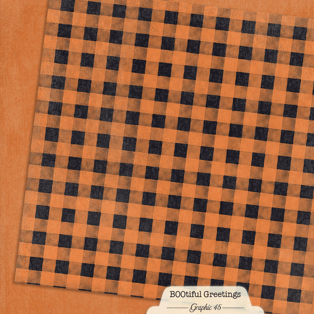 Graphic 45 BOOtiful Greetings - Rusty Orange