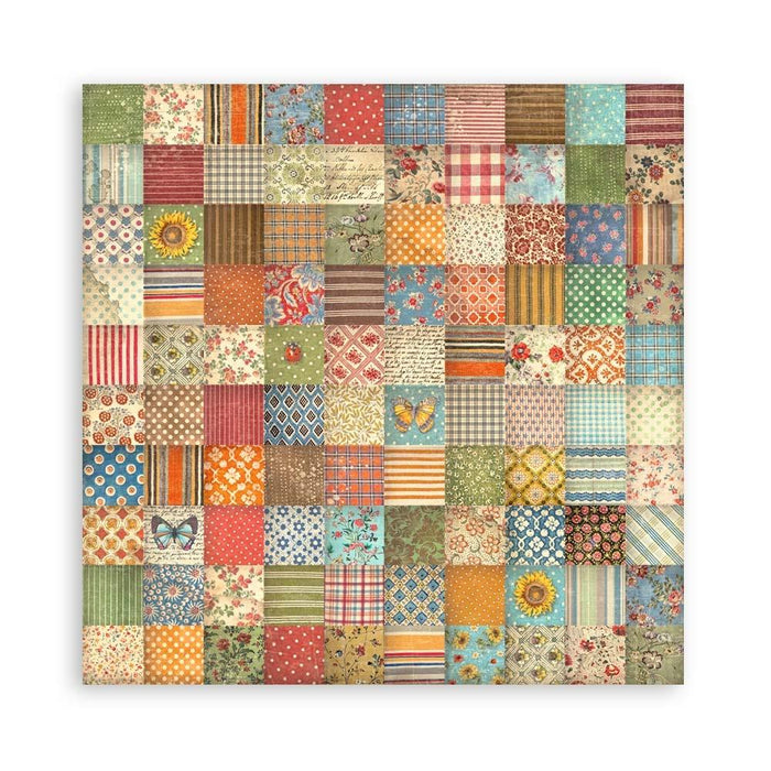 Stamperia Sunflower Art - 12x12 Fabric