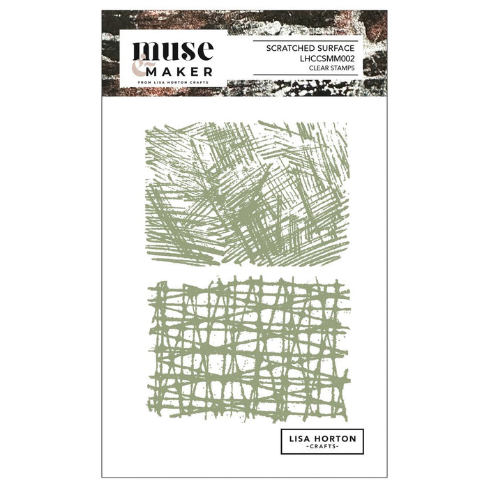 Lisa Horton Crafts Muse & Maker Clear Stamps - Scratched Surface