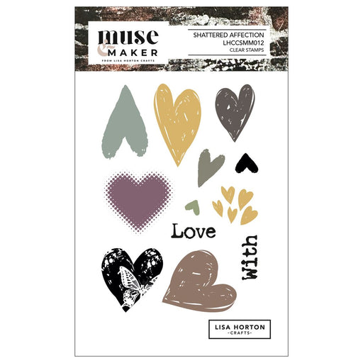 Lisa Horton Crafts Muse & Maker Clear Stamps - Shattered Affection