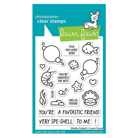 Lawn Fawn Clear Stamps - Shello, Friend
