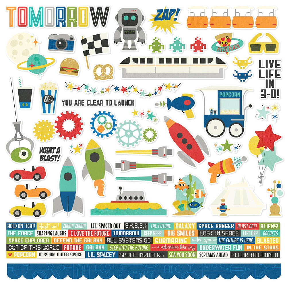 Simple Stories Say Cheese Tomorrow At The Park - Cardstock Stickers