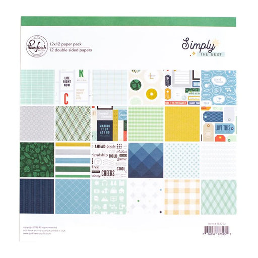 Pinkfresh Studio Simply The Best - 12"x12" Paper Pack