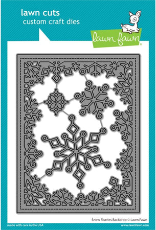 Lawn Fawn Craft Die - Snow Flurries Backdrop