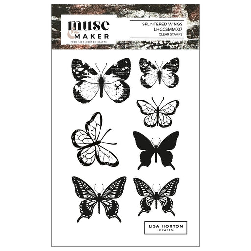 Lisa Horton Crafts Muse & Maker Clear Stamps - Splintered Wings