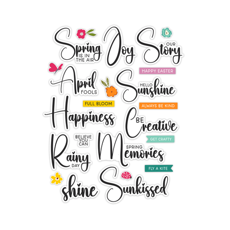 Pretty Little Studio Sunkissed - Spring Memories Word Die-Cuts