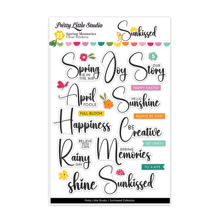 Pretty Little Studio Sunkissed - Spring Memories Clear Stickers