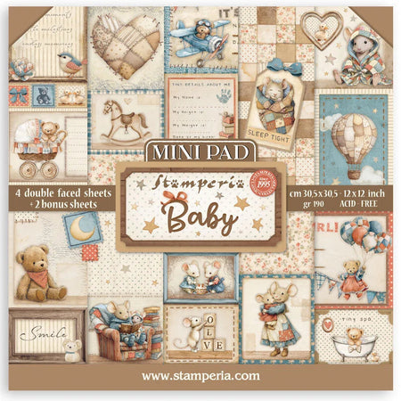Stamperia Baby - 12x12 Mini Paper Pack