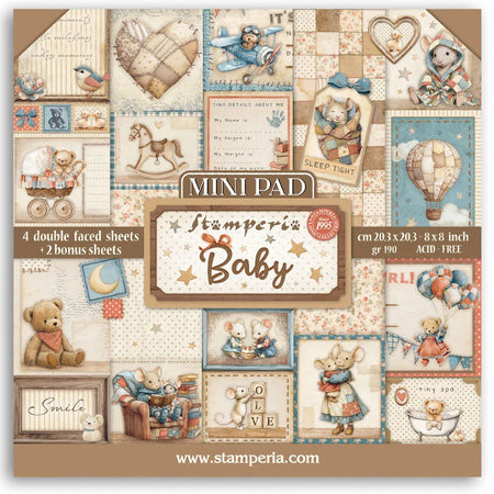 Stamperia Baby - 8x8 Mini Paper Pack