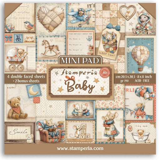 Stamperia Baby - 8x8 Mini Paper Pack