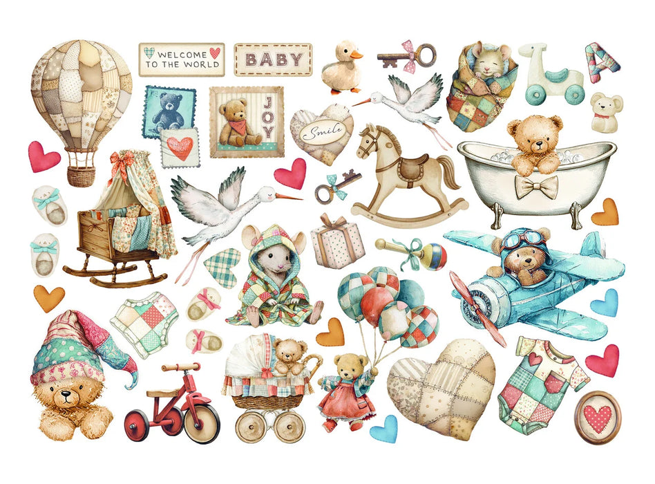 Stamperia Baby - Adhesive Paper Ephemera