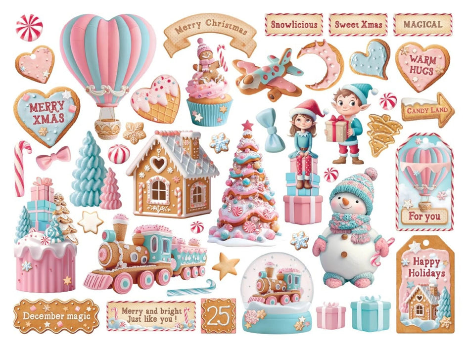 Stamperia Candy Christmas - Die Cuts