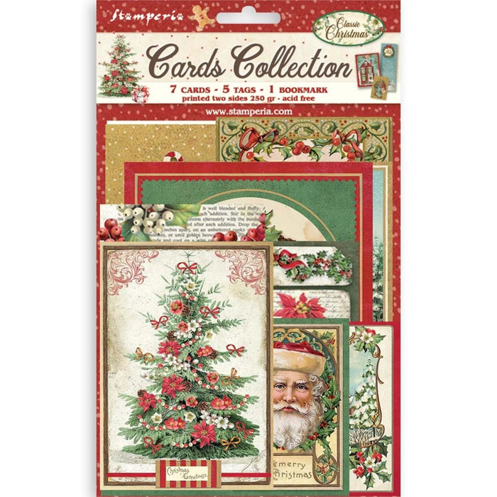 Stamperia Classic Christmas - Cards Collection