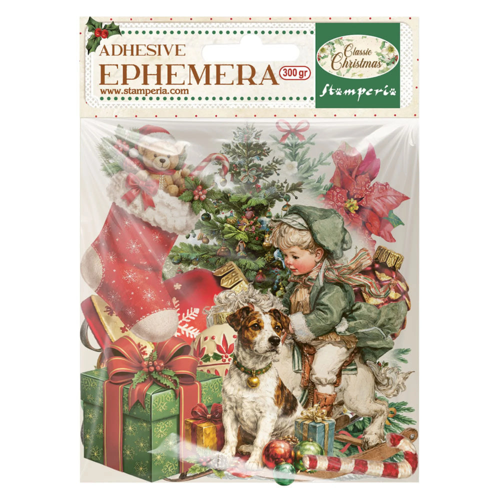 Stamperia Classic Christmas - Adhesive Ephemera