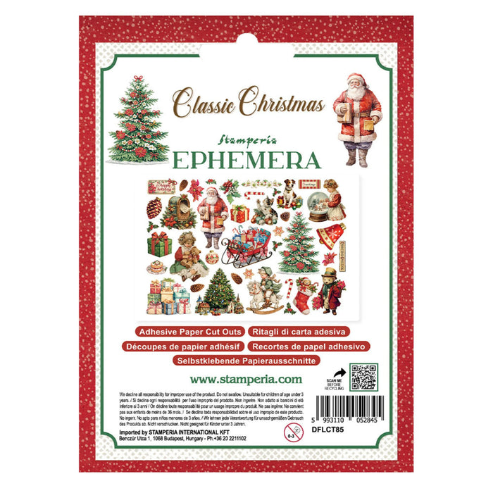 Stamperia Classic Christmas - Adhesive Ephemera