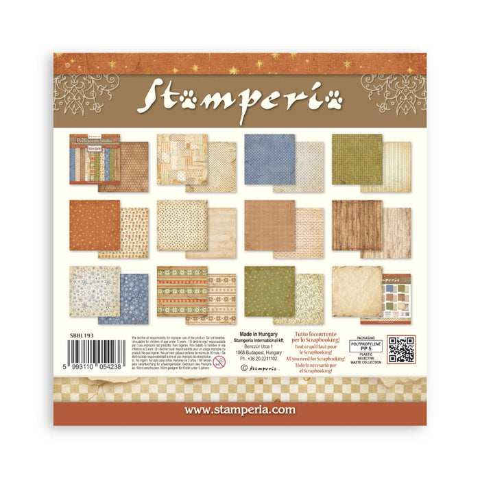 Stamperia Silent Night - 12x12 Maxi Backgrounds Paper Pack