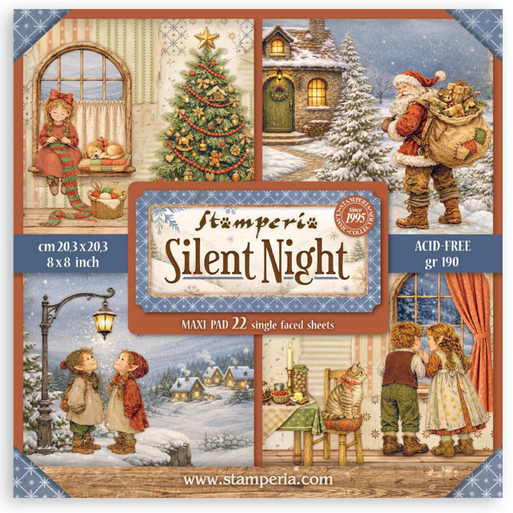 Stamperia Silent Night - 8x8 Maxi Paper Pack