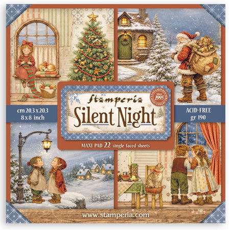 Stamperia Silent Night - 8x8 Maxi Paper Pack