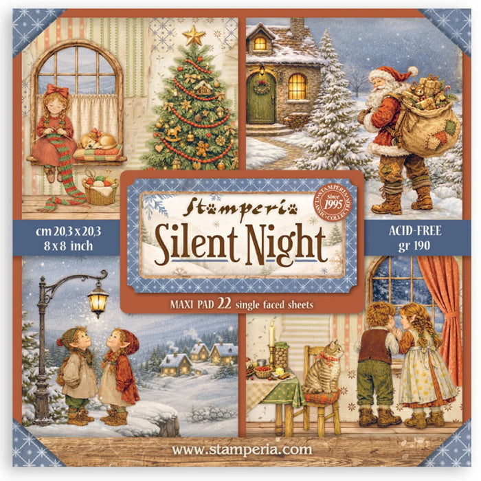 Stamperia Silent Night - 8x8 Maxi Paper Pack