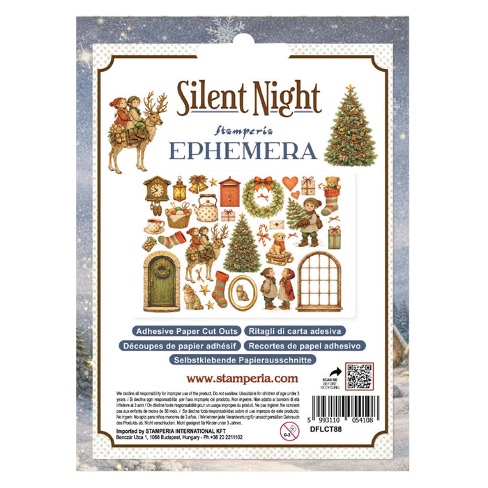 Stamperia Silent Night - Adhesive Paper Ephemera