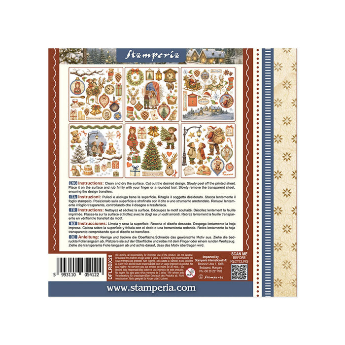Stamperia Silent Night - Rub-On Kit