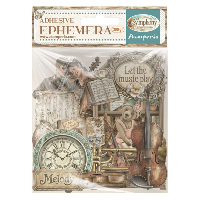 Stamperia Symphony - Adhesive Paper Ephemera