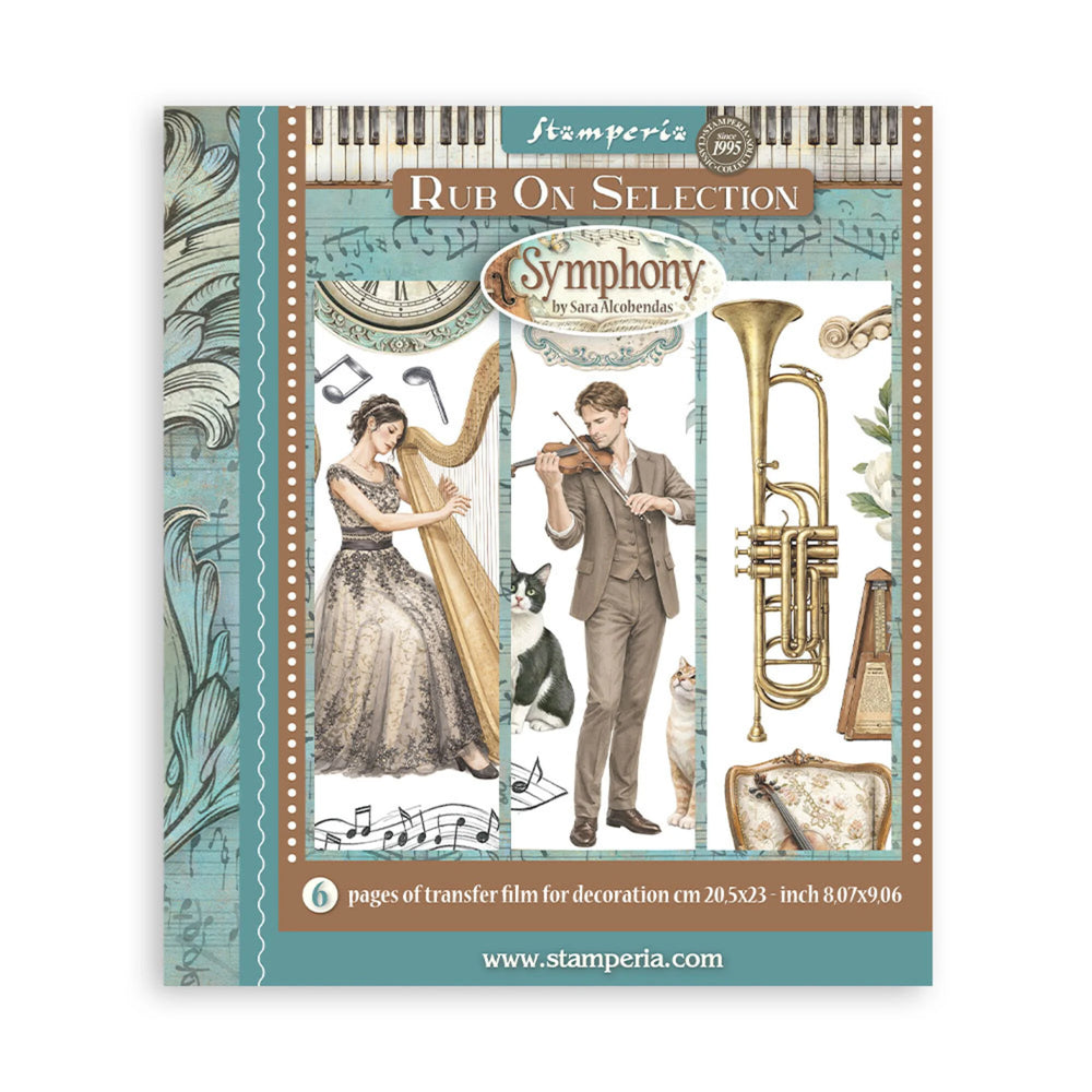 Stamperia Symphony - Rub-On Selection