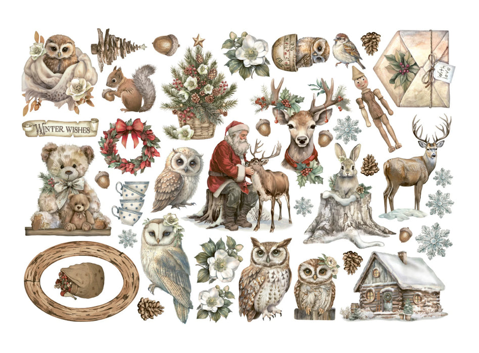 Stamperia The Owl's House - Adhesive Paper Ephemera