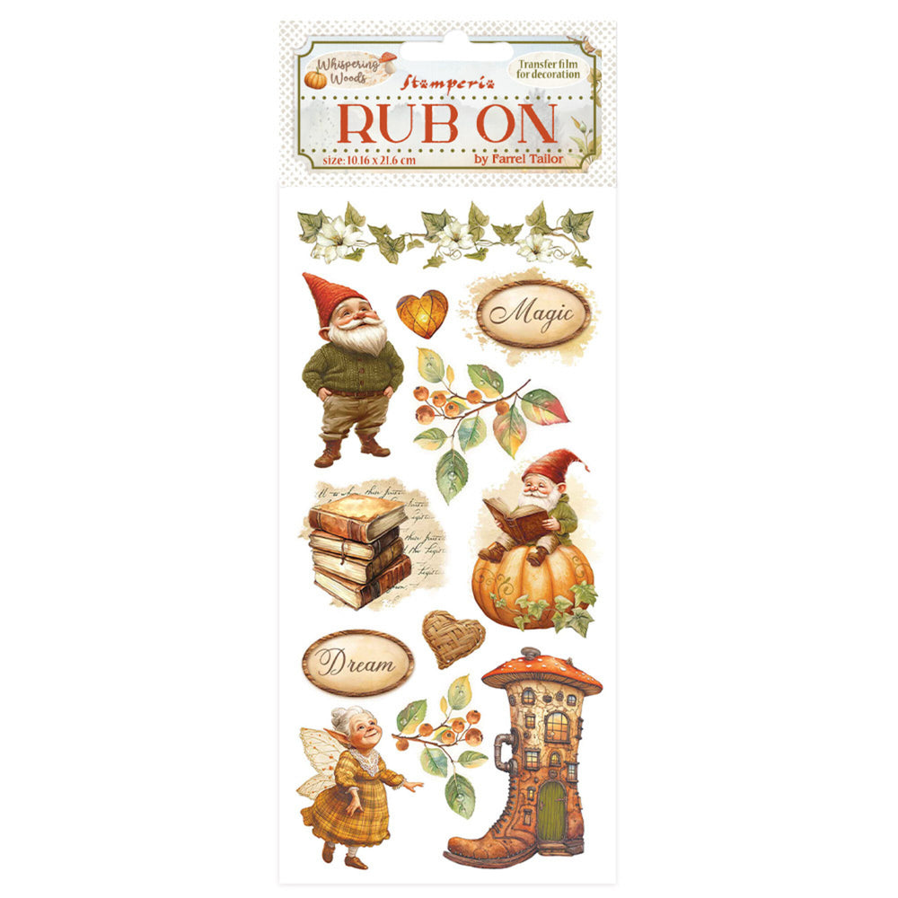 Stamperia Whispering Woods - Gnome Rub-Ons