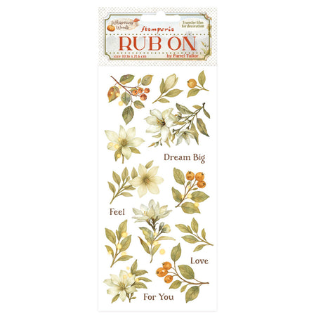 Stamperia Whispering Woods - Magnolia Rub-Ons