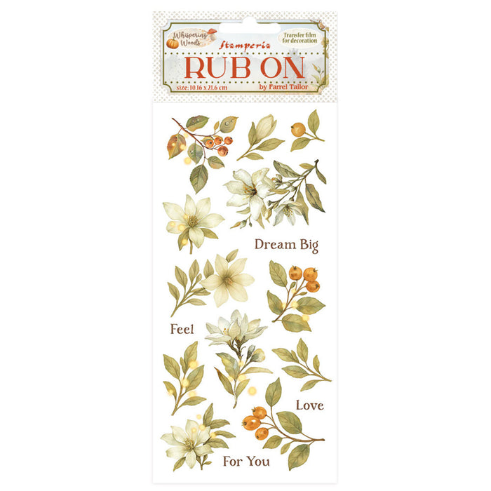 Stamperia Whispering Woods - Magnolia Rub-Ons