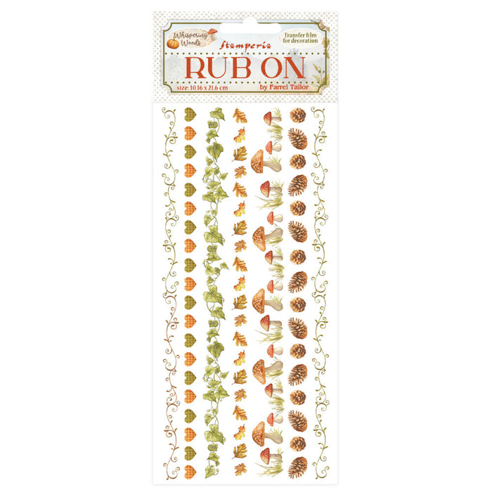 Stamperia Whispering Woods - Stripes Rub-Ons