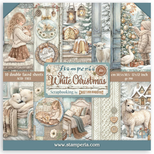 Stamperia White Christmas - 12x12 Paper Pack