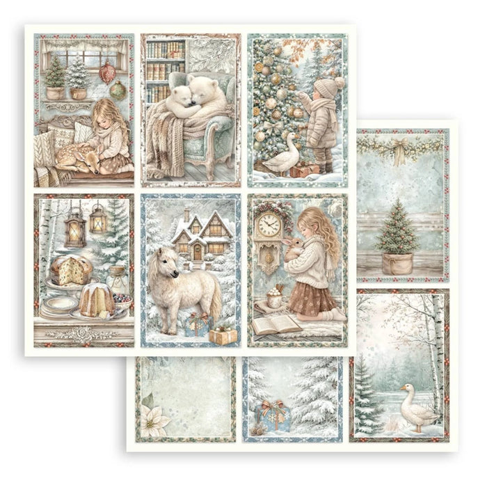 Stamperia White Christmas - 6 Cards