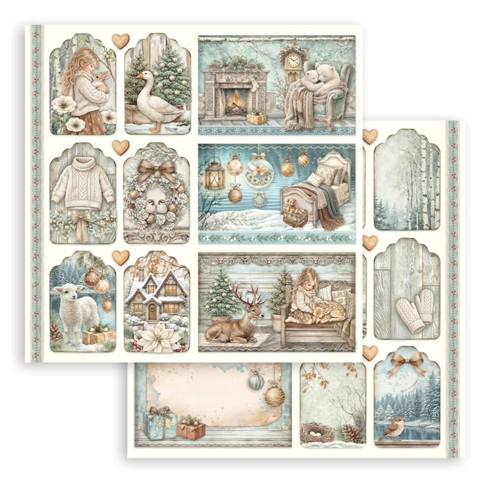 Stamperia White Christmas - Mixed Cards And Tags