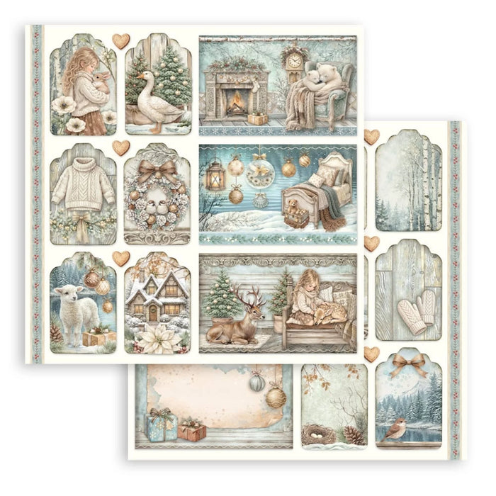 Stamperia White Christmas - Mixed Cards And Tags