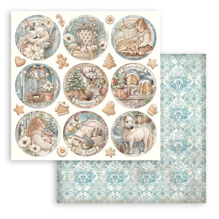 Stamperia White Christmas - Rounds