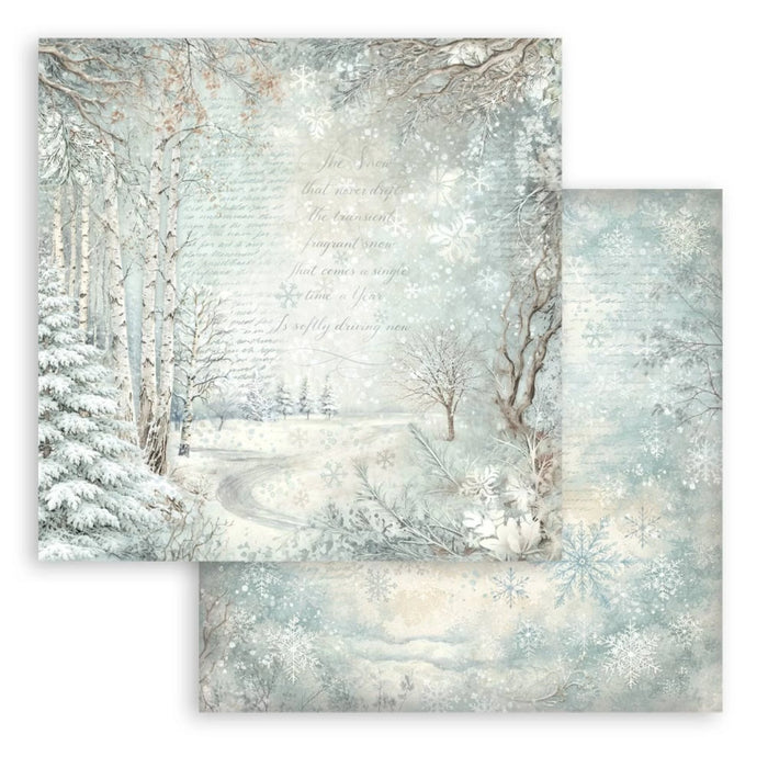 Stamperia White Christmas - Snowy Woods