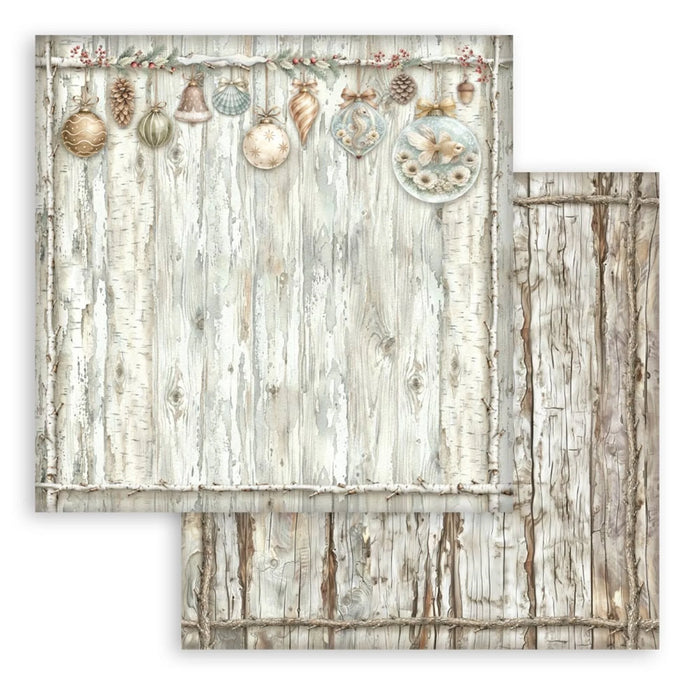 Stamperia White Christmas - Wooden Pattern