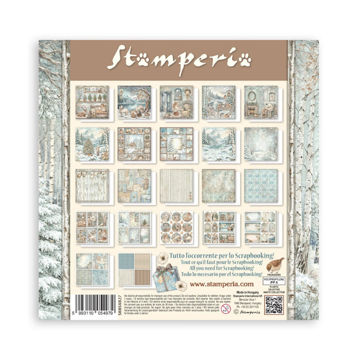 Stamperia White Christmas - 8x8 Maxi Paper Pack