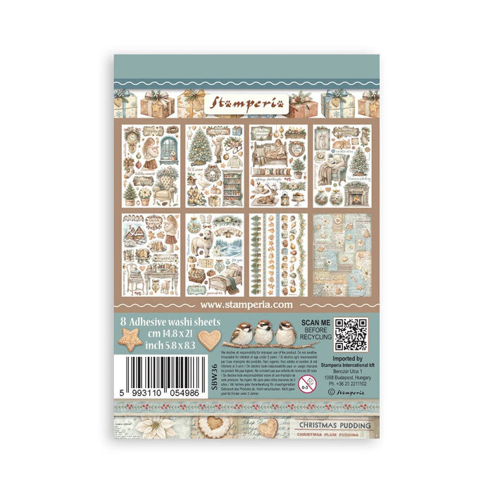 Stamperia White Christmas - A5 Washi Pad