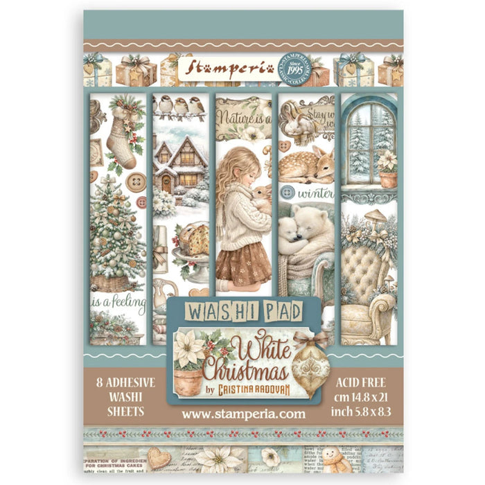 Stamperia White Christmas - A5 Washi Pad