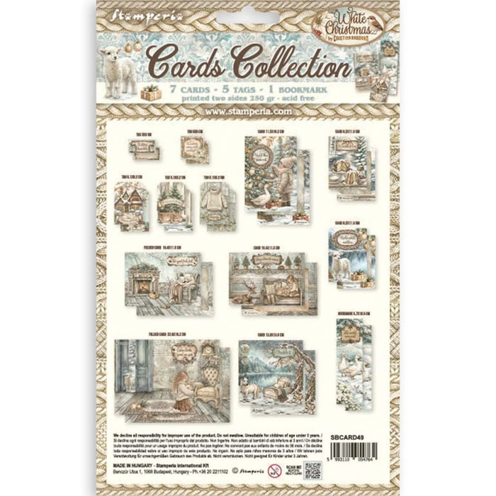 Stamperia White Christmas - Cards Collection