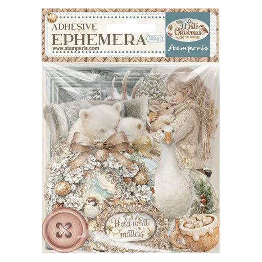 Stamperia White Christmas - Adhesive Paper Ephemera