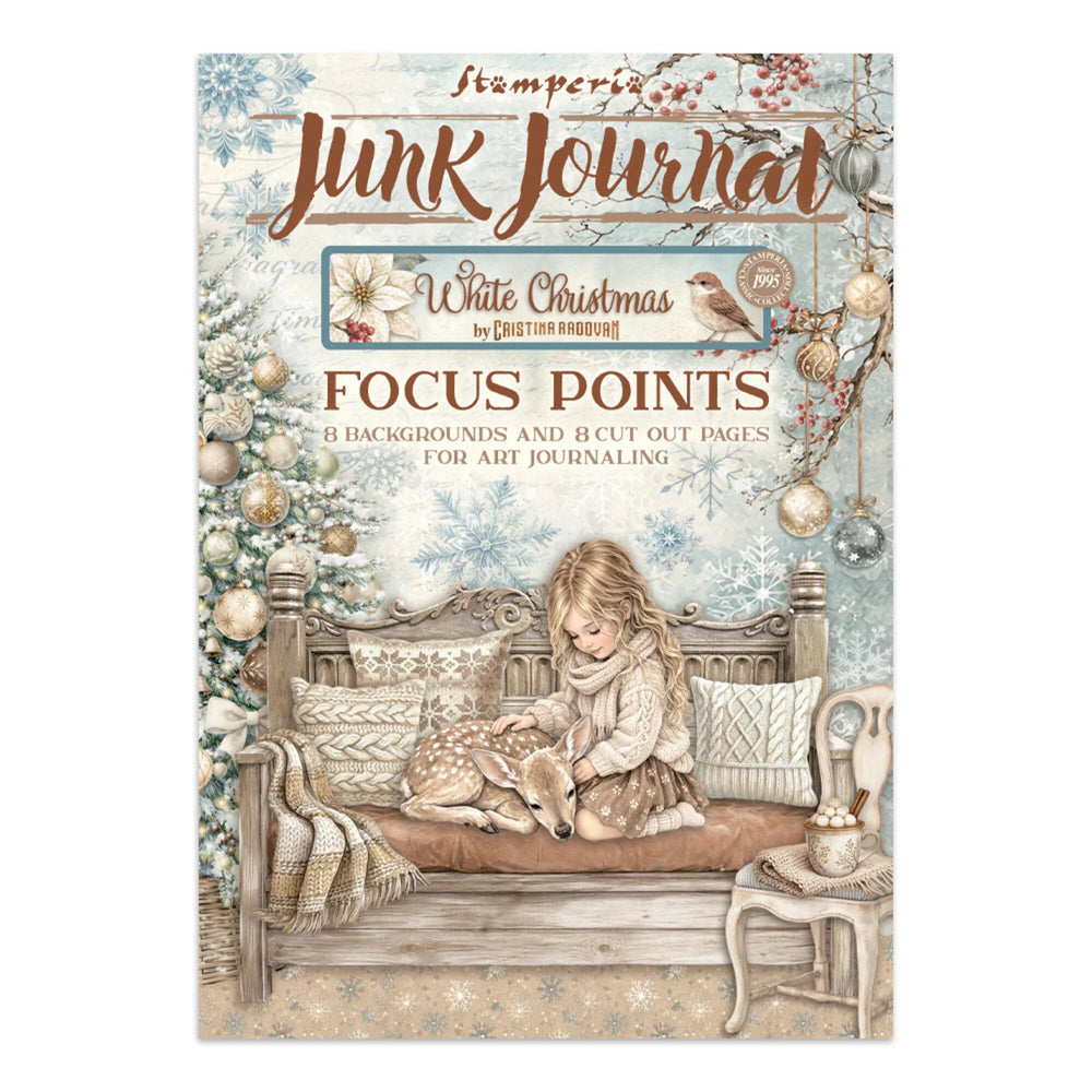 Stamperia White Christmas - Junk Journal A5 Focus Points