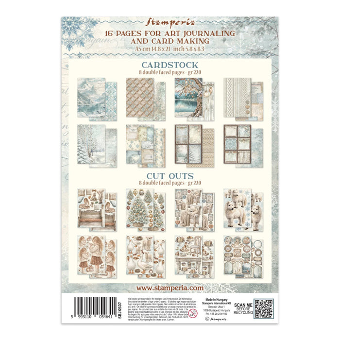 Stamperia White Christmas - Junk Journal A5 Focus Points