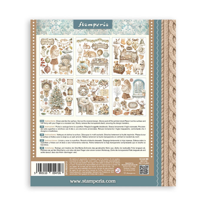 Stamperia White Christmas - Rub-On Selection