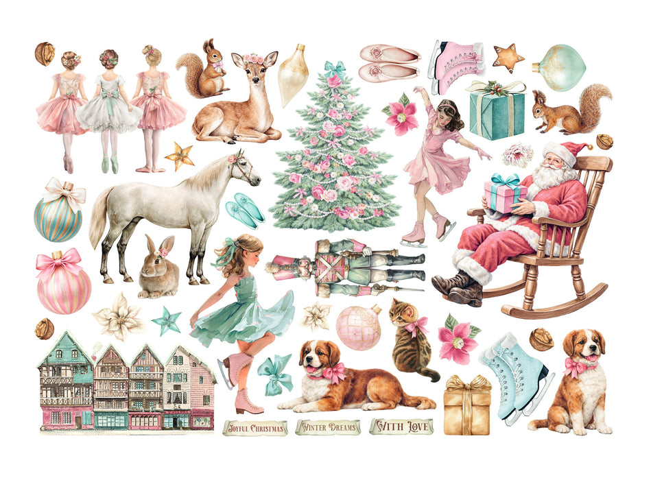 Stamperia Winter Magic - Adhesive Paper Ephemera
